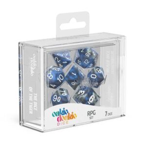 Dice RPG 7 Piece Set - Oakie Doakie Gemidice Liquid Steel