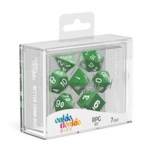 Dice RPG 7 Piece Set - Oakie Doakie Solid Green