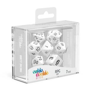 Dice RPG 7 Piece Set - Oakie Doakie Solid White