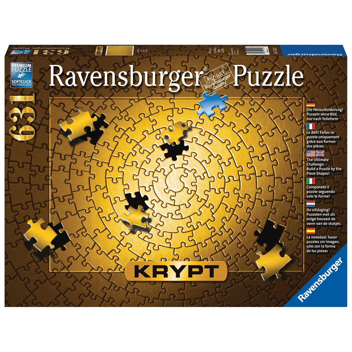 Ravensburger Puzzle Krypt Gold Spiral 631 piece