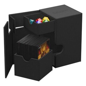Ultimate Guard Flip'n'Tray Deck Case 100+ Standard Size XenoSkin - Monocolour Black